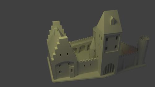 medieval castle (printable) preview image
